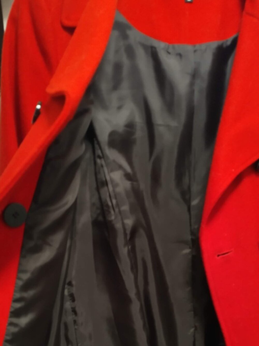 Red wool coat - Picture 5 of 7